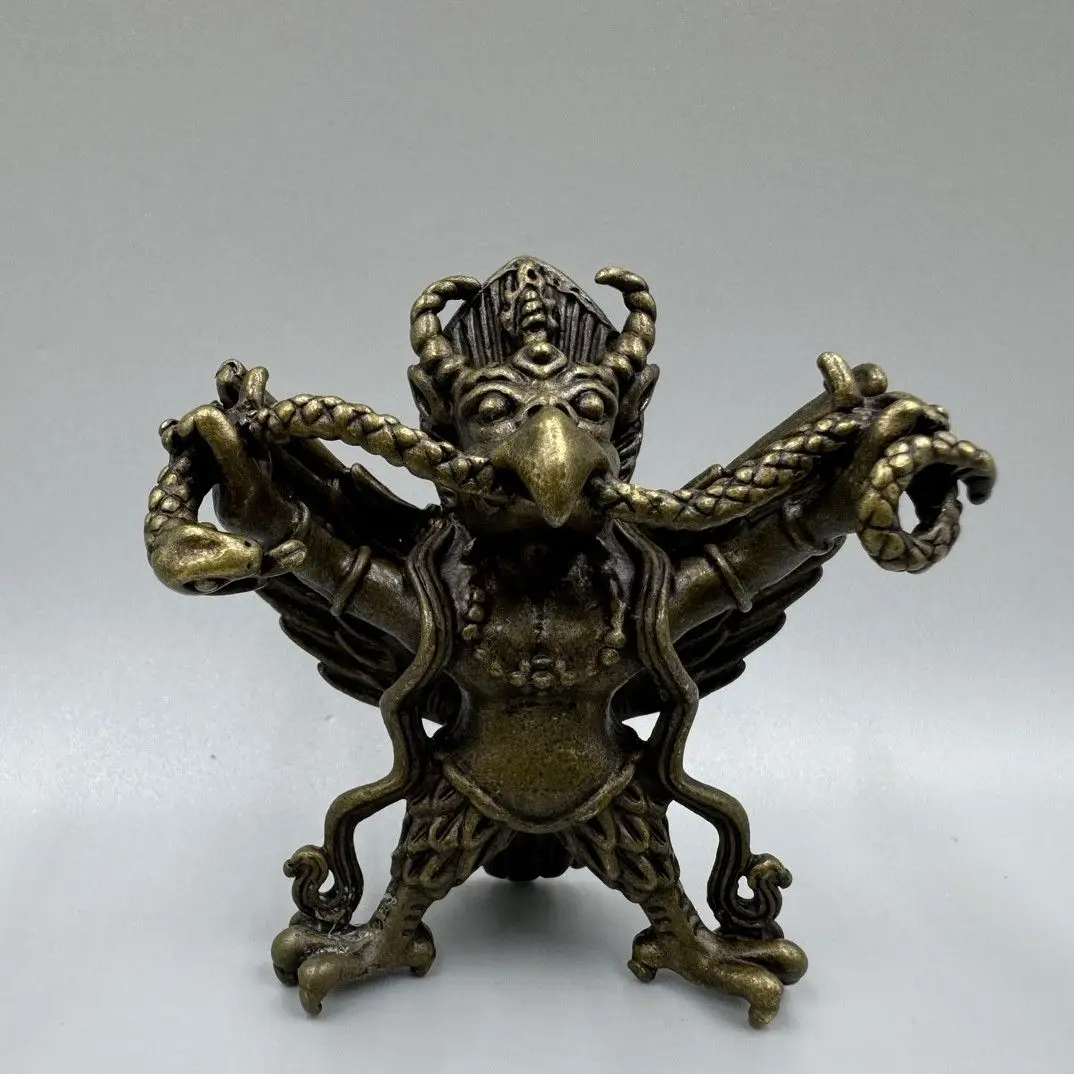 Tibetan snake dapeng bird eagle god Statue Sculpture Figurine Home Decoration