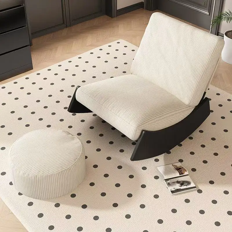 

89X80X62CM Rocking Chair Adult Retro Style Living Room Sofa Reinforced Internet Celebrity Sofa Chair Leisure Single Lying