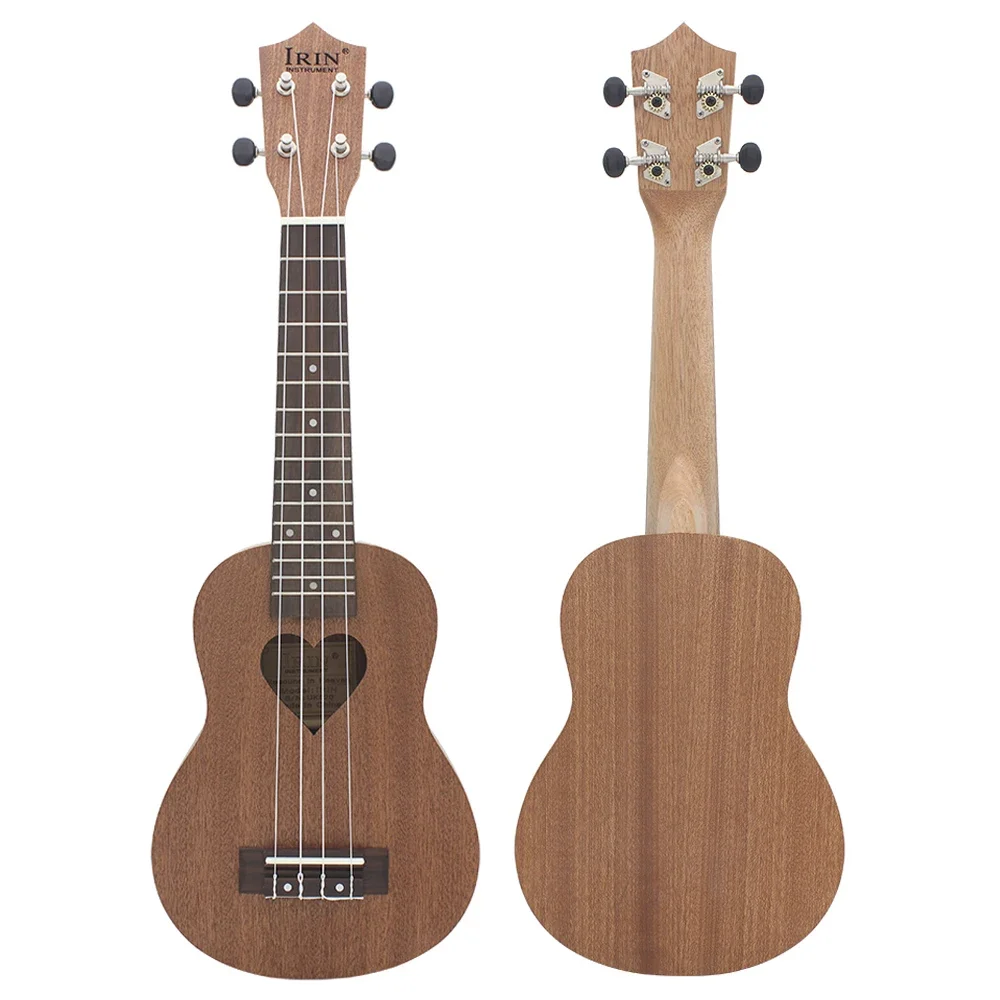 IRIN 21 Inch Ukulele 4 Strings Hawaiian Guitar Sapele Love shape Guitarra Ukulele With Bag Tuner Strings Capo Parts & Accessory