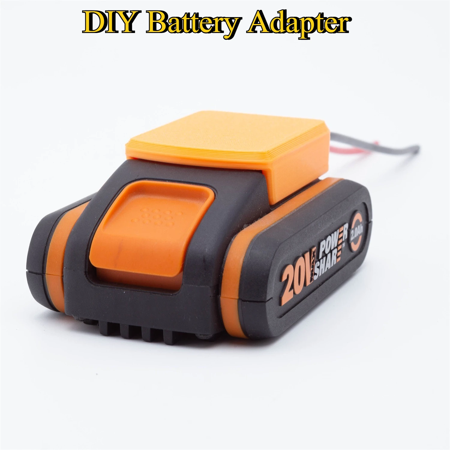 

DIY Adapter For Worx 4 PIN Lithium Battery DIY Converter 14 AWG Wires Connector Toy Robot Power Tool Accessories(NO Battery)