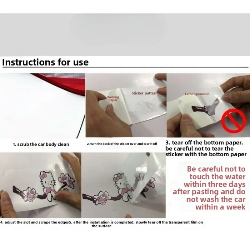 قطعة واحدة من الرسوم المتحركة اللطيفة لوفي زورو سانجي بشريط طويل ملصق شخصي للدراجات النارية والسيارة مقاوم للماء ملصق للخدش هدية