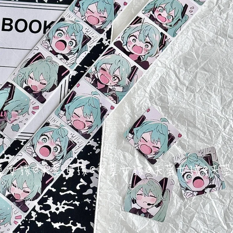 500pcs Hatsune Miku Stickers Cartoon 2.5cm Round Label Sticker Children Creative DIY Gift Sealing Labels Decoration Supplies