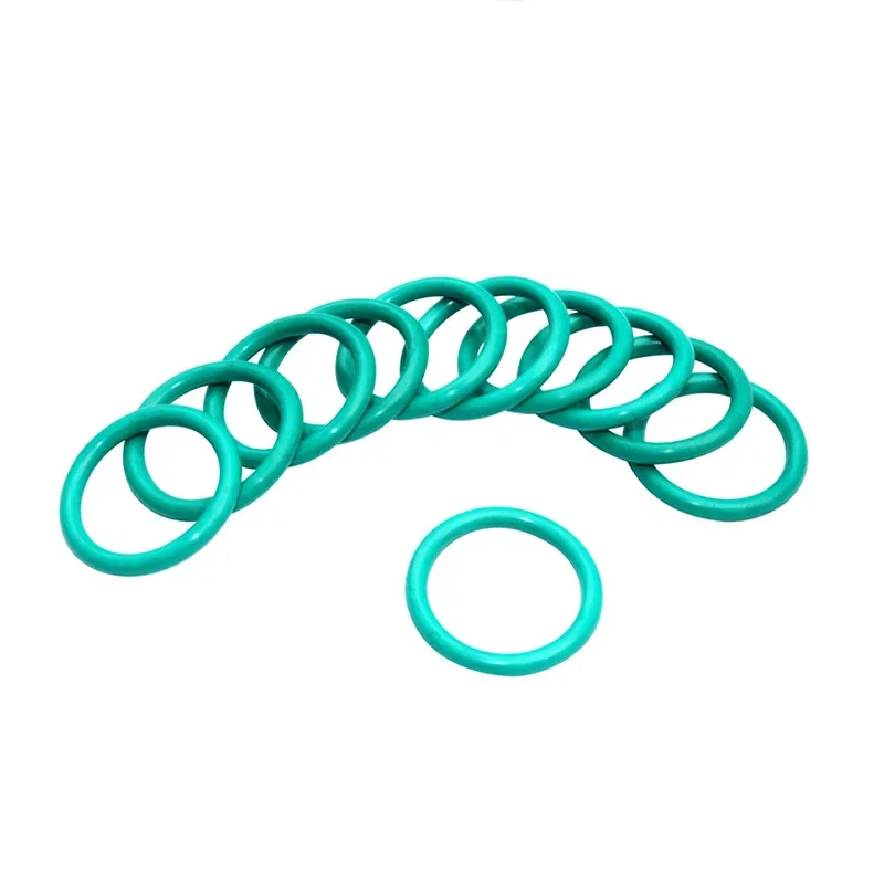 CS 2.65mm Green FKM Rubber O-Ring Gasket ID 60-150mm Fluororubber O-Ring  Sealing Gasket Oil Resistant Acid & Alkali Resistant