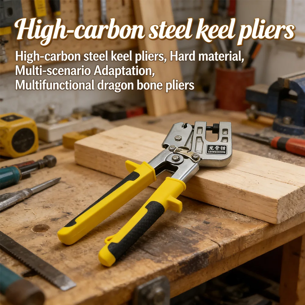 

Metal Stud Crimper Aluminum Alloy Ceiling Punching Pliers Plaster Drywall Tools For Fastening Metal Double Handed Keel Pliers