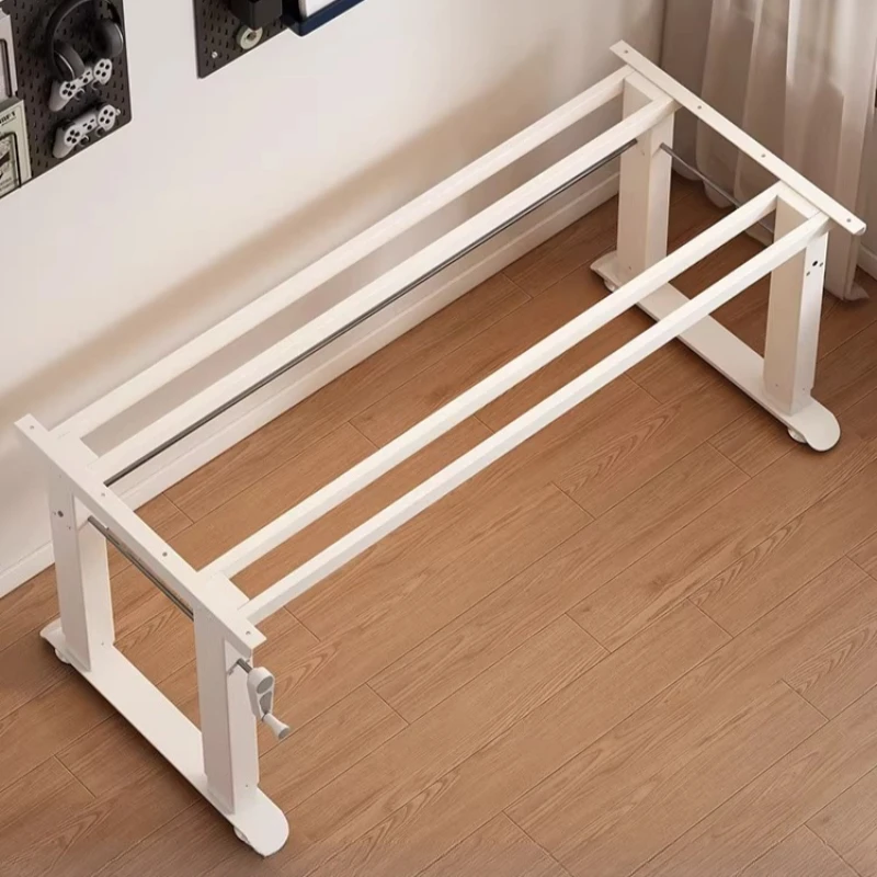 Hand lifting table legs Home desk Tea Four beams Four columns Table frame Bedroom computer Desk holder