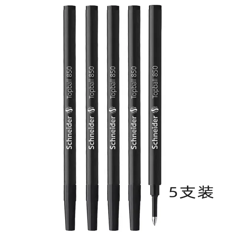 

5pcs Schneider Black Ink Rollerball Refill Liquid Ink 0.6mm Replacement Refills for Rollerball/Sign Pens School Office Supplies