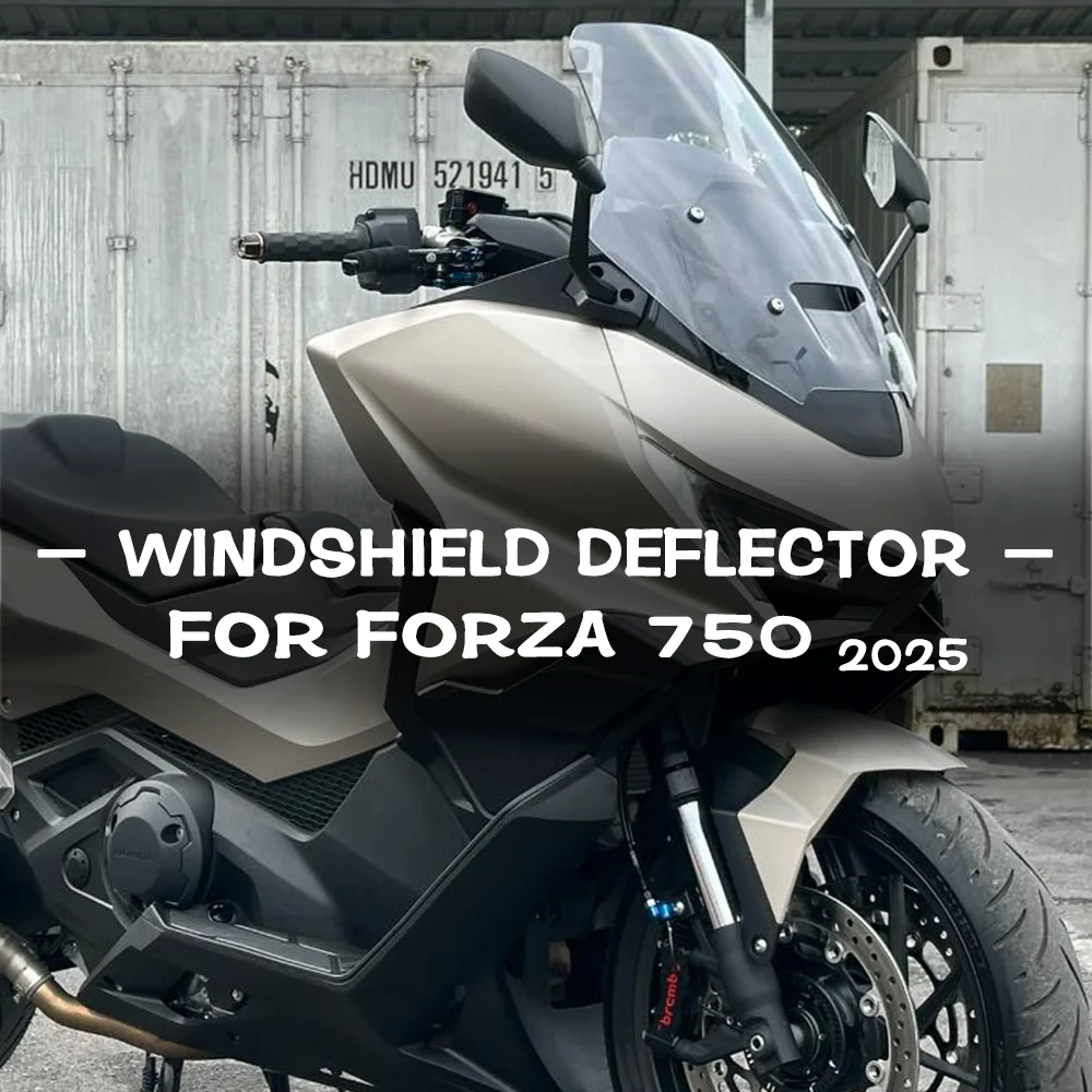 

For forza750 2025 Motorcycle Windshield for HONDA FORZA 750 Wind Screen Deflector for Forza750 NSS750 Heightened Windscreen