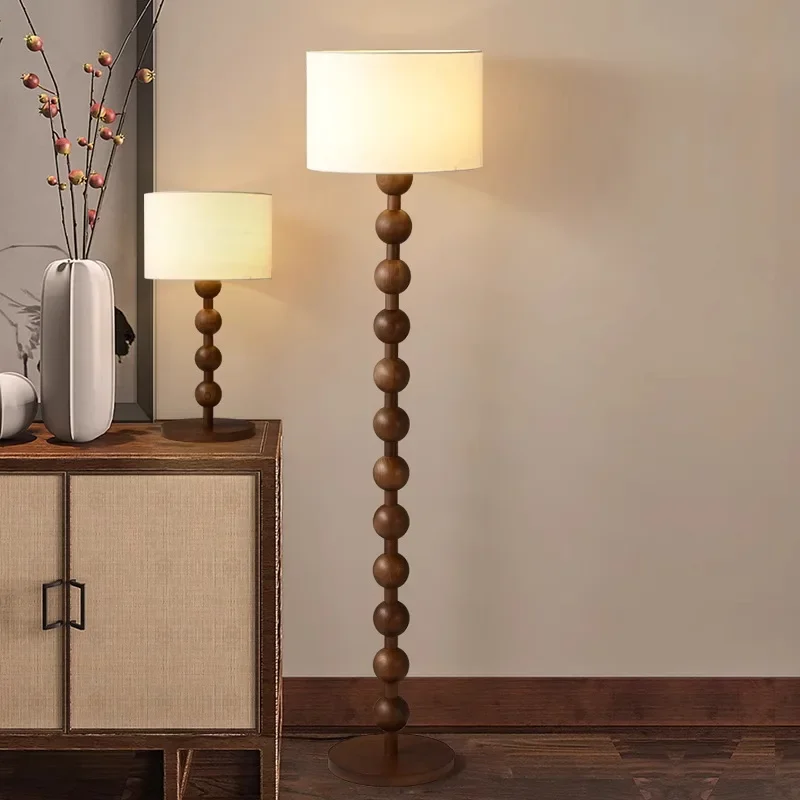 French antique floor lamp, wabi-sabi wind living room new Chinese bedroom advanced atmosphere lamp