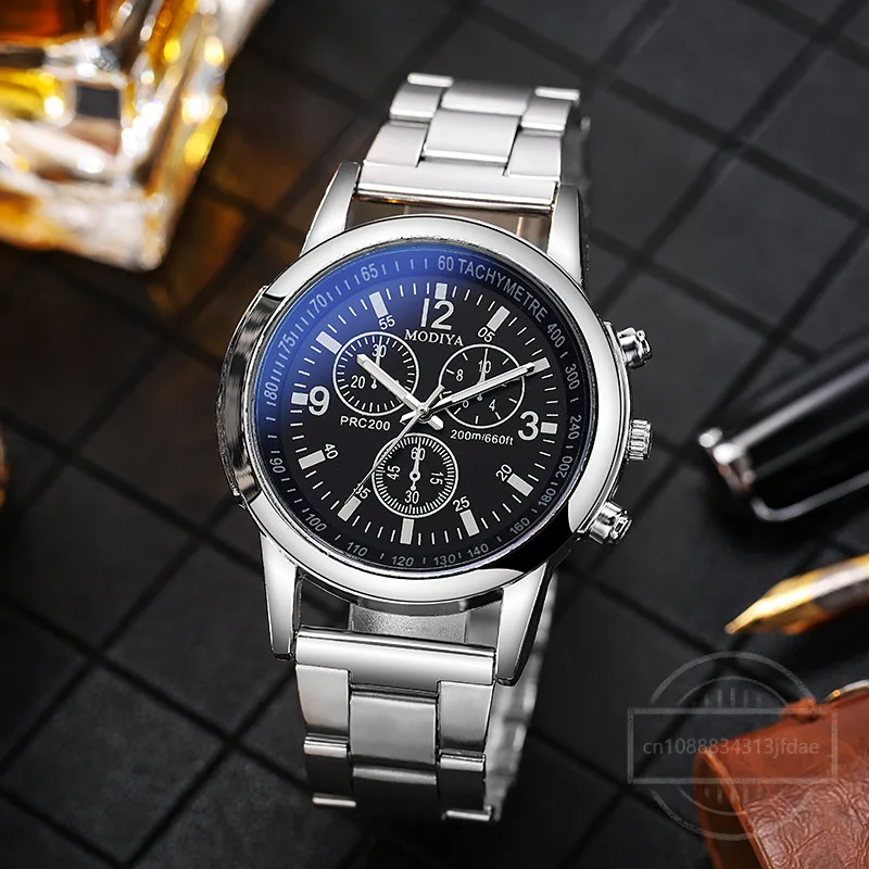 Casual Number Dial Quartz Watch Brand Steel Mesh Belt Watch for Men Round Business Wristwatches Luxury Clock Relogio Feminino