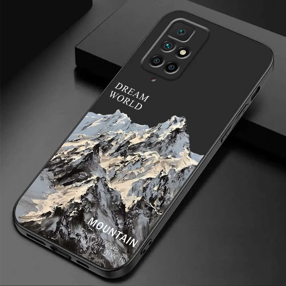 TPU Soft snow mountain Cover Back Cases Phone Case for Xiaomi Redmi Note 11S 9S 9T 13 Pro 10S 12S 10 12 9 8 7 11 Pro 8T 12 Pro