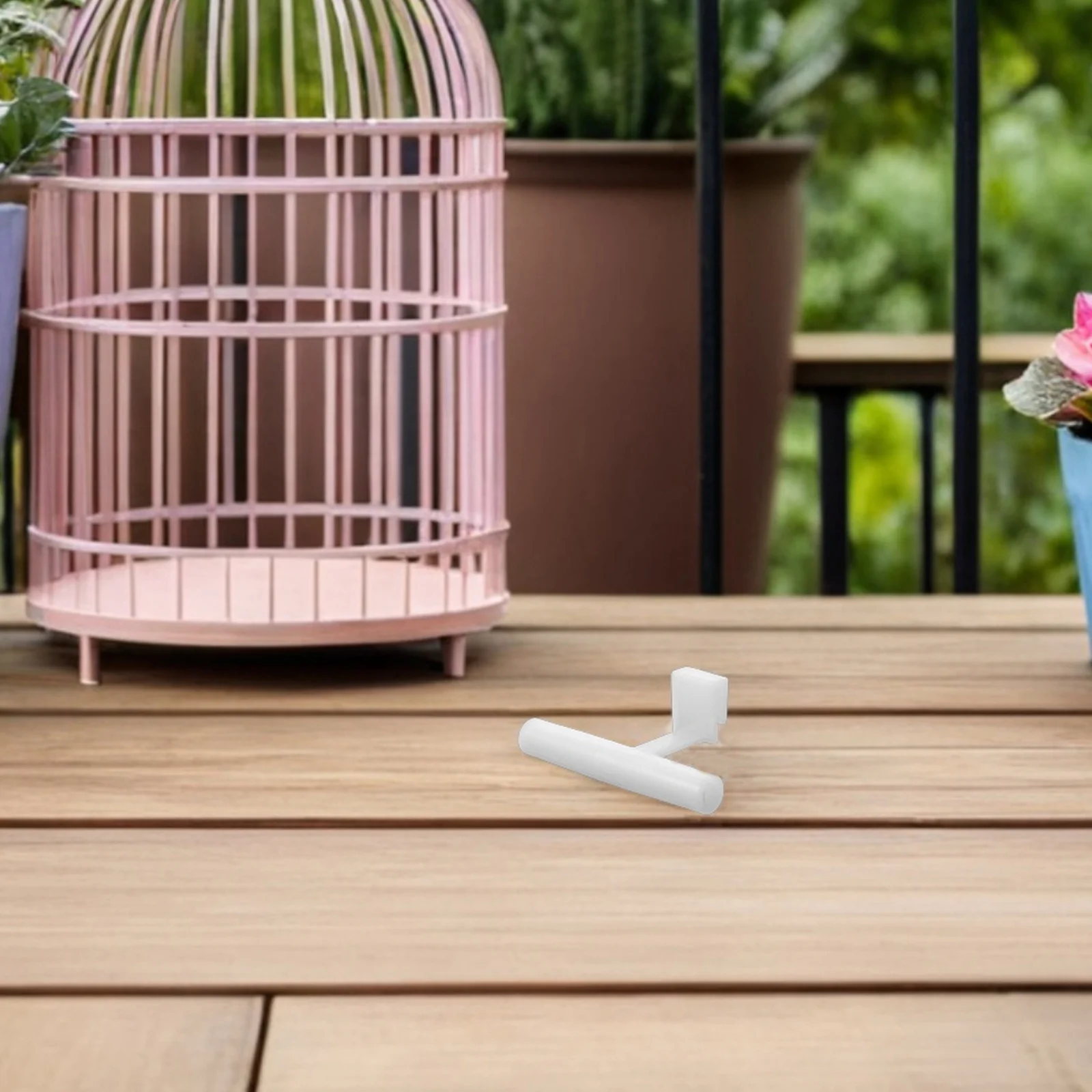 

6pcs Bird Feeder Station Pole Acrylic Clip-On Window Mount For Hummingbird Feeder Stand Portable Perch With Accessories Kit