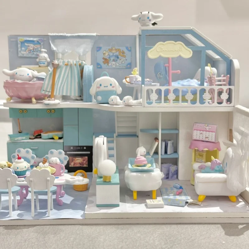 

Genuine Re-Ment Sanrio Series Cinnamoroll'S Room Bathroom Room Shokugan Collection Model Desktop Ornament Cute Toys For Girls