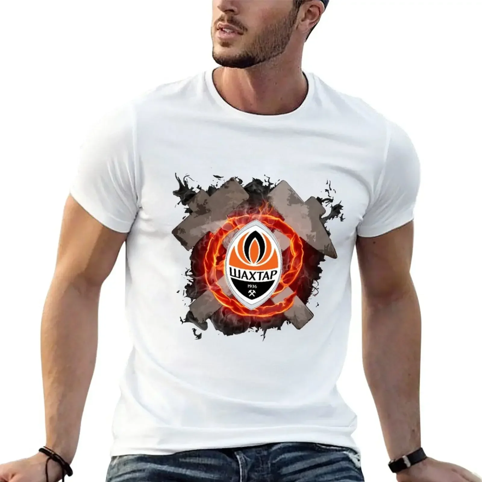 Shakhtar T-Shirt kawaii customs hot sale customizeds Men's clothing manga vintage anime clothes tee shirt homme men clothing man