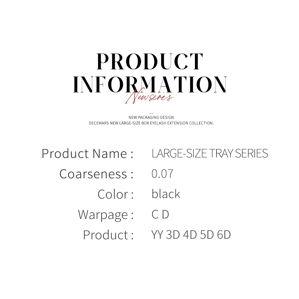 DeceMars كمية كبيرة YY 3D 4D 5D 6D صينية كبيرة الحجم لتمديد الرموش للمكياج #5