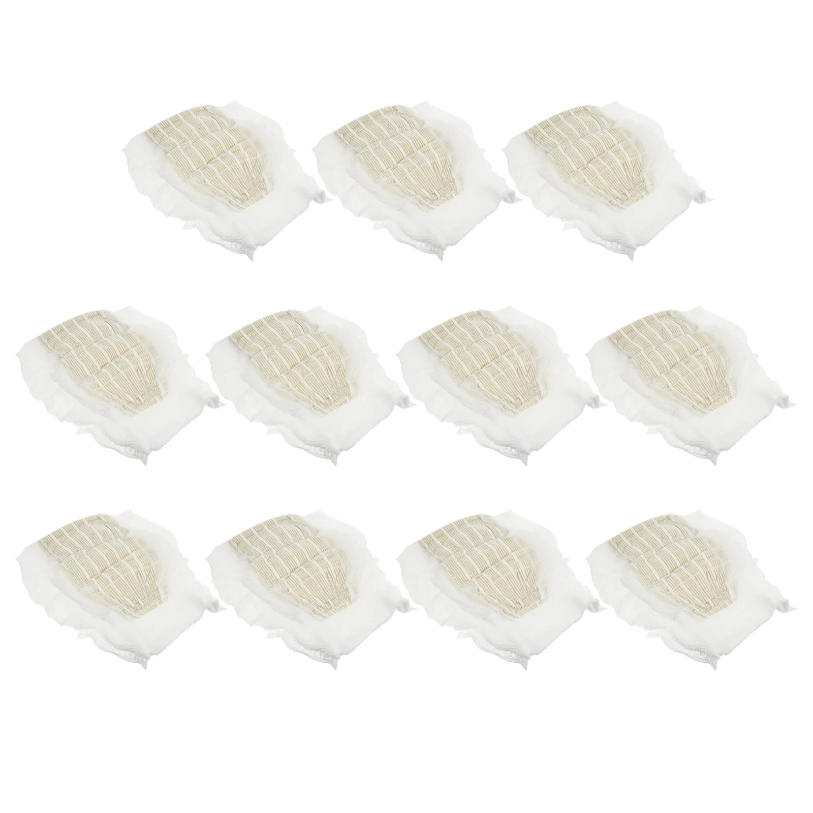 11 قطعة حفاضات الكبار الأبيض مقاوم للماء تنفس ملابس داخلية للاستعمال مرة واحدة ليلة الامتصاص الثقيلة مانعة للتسرب قابل للتعديل للجنسين