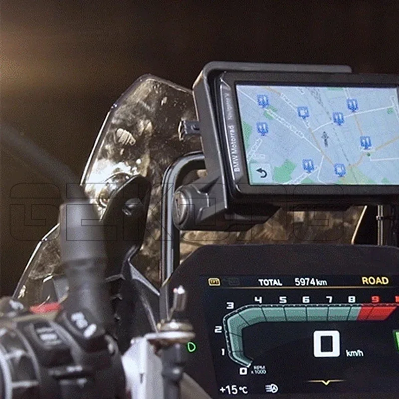 For F900GS ADVENTURE F750GS F 750GS F 850 GS F850GS ADV F800GS Moblie GPS Btacket Stand Holder Phone Navigation Support Plate view 5