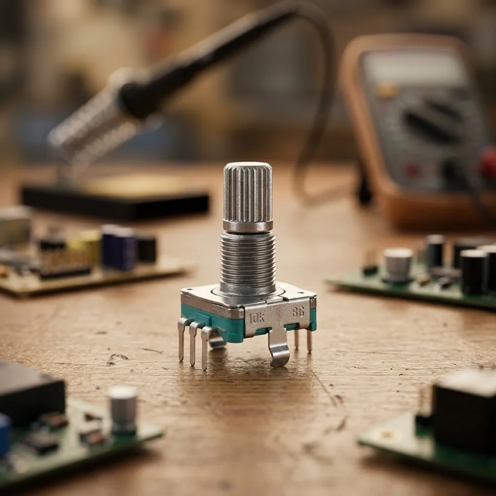 Rotary Encoder Switch EC11E15244G1 30 Positions 15 Pulses Push Button 20mm Shaft For Volume Control And Industrial Equipment