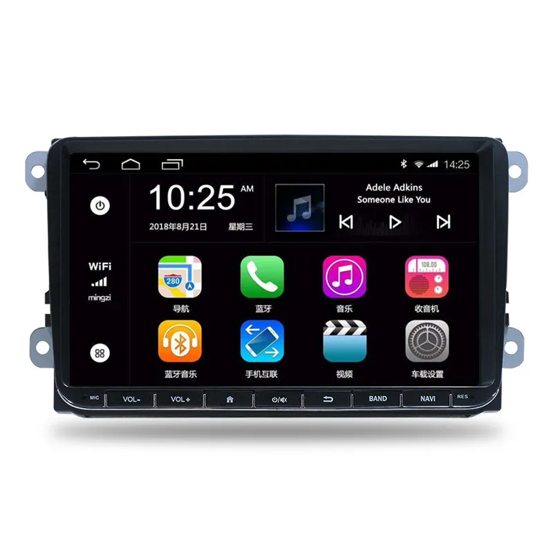 cheap price 2din touch screen car stereo 9 inch android gps for VW volkswagen double din car radio stereo