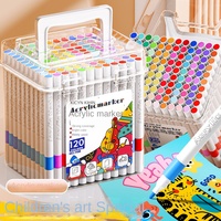 Markers Paper-friendly No Peeling Water-based 80/24 Colors Fine Tips Coloring Markers for Adult Coloring Books for Kids Adults