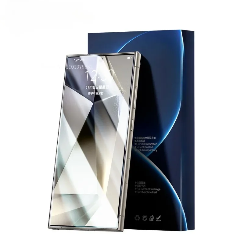 1-3PCS HD Hydrogel Film for Samsung S24 Ultra Full Cover Clear Full Glue Screen Protector for S23 Ultra S22 Ultra