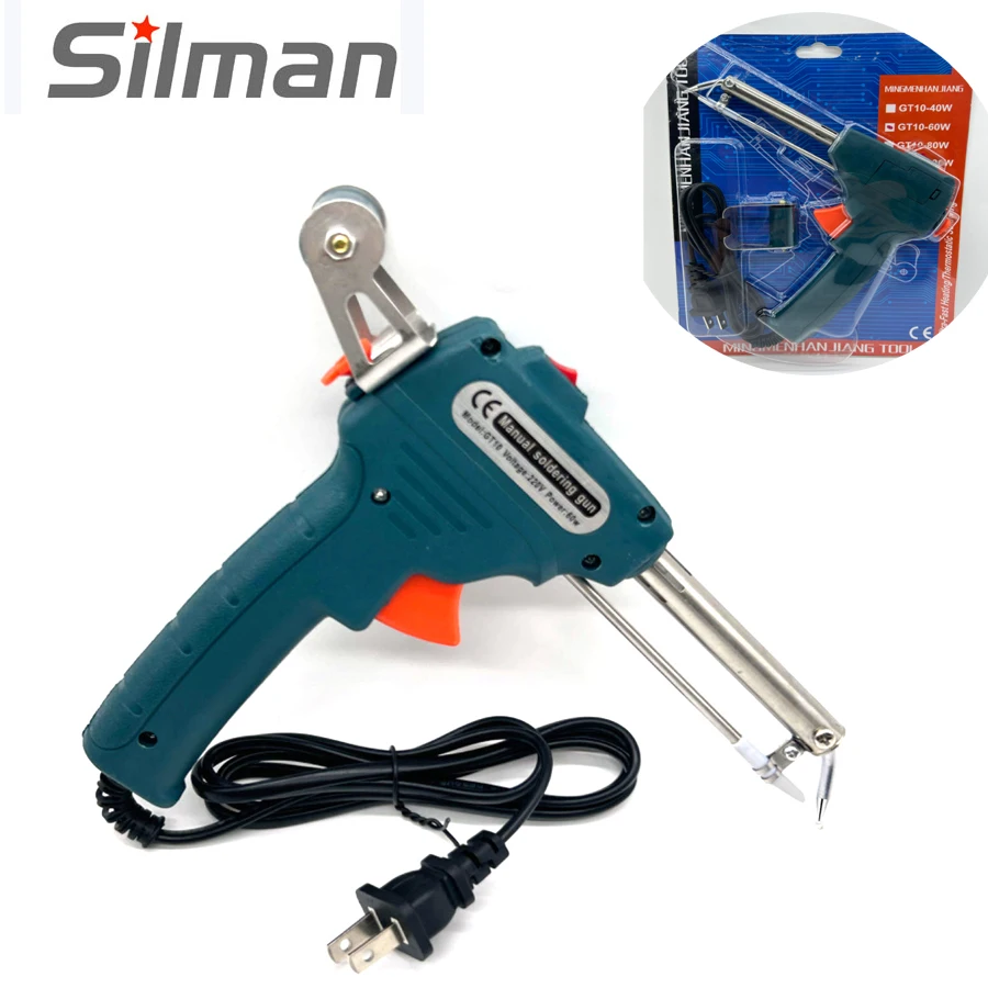 

110V/220V 60W US/EU Hand-Held Internal Heating Electric Soldering Iron Automatically Send Tin Gun Welding Repair Tool