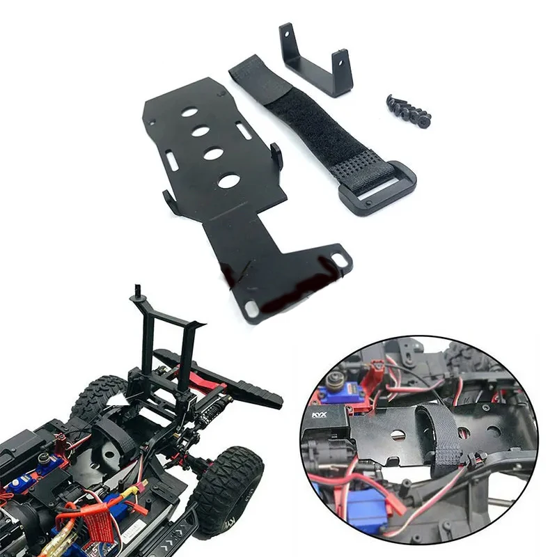 

RC Car Free Shipping RC Car Metal Battery Mounting Plate Tray for 1/10 RC Crawler Car TRX-4 TRX4 Upgrade Parts YF08142