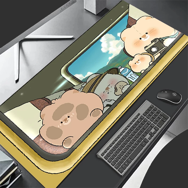 

Gaming Baby Bear Mouse Pad Desk Mat Gamer Professional Premium Mousepad Control Accessories Keyboard Personality-Filled Pad