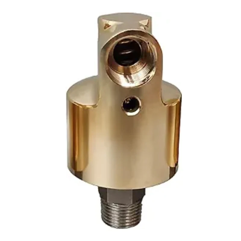 HD15 1/2inch Rotation Brass Swivels Fitting Unidirectional Cooling Rotating Connectors Rotary Joint for Water Oil