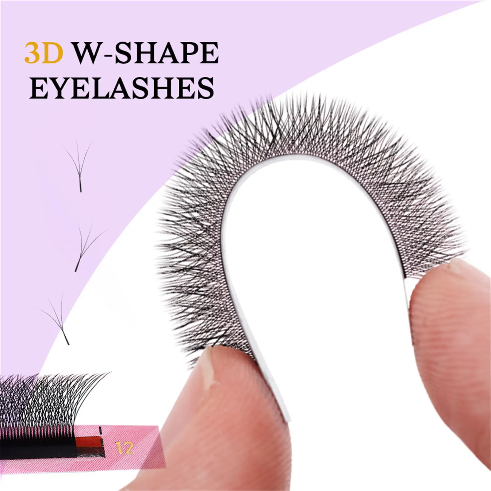 Individual False Eyelashes Grafted Lashes Easy to Use Realistic Look Lash Extension Kit Gift for Friends Family Members PR Sale