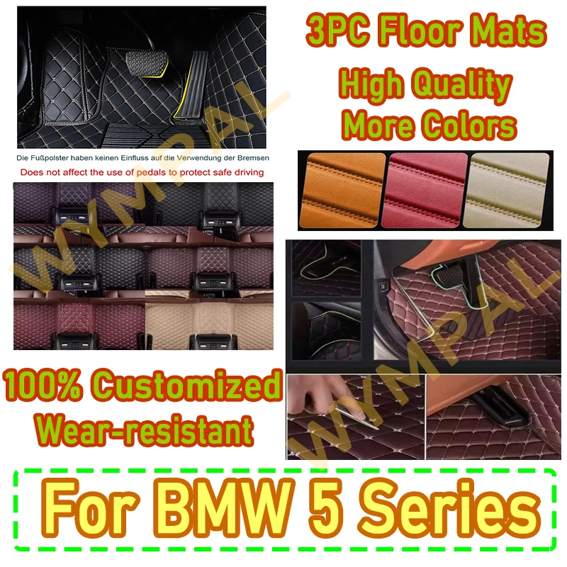 

Роскошные автомобильные коврики для BMW 5 серии E60 520i 523i 525i 528i 2004 ~ 2010 Кожаные коврики Защитные коврики Ковры Автомобильные аксессуары