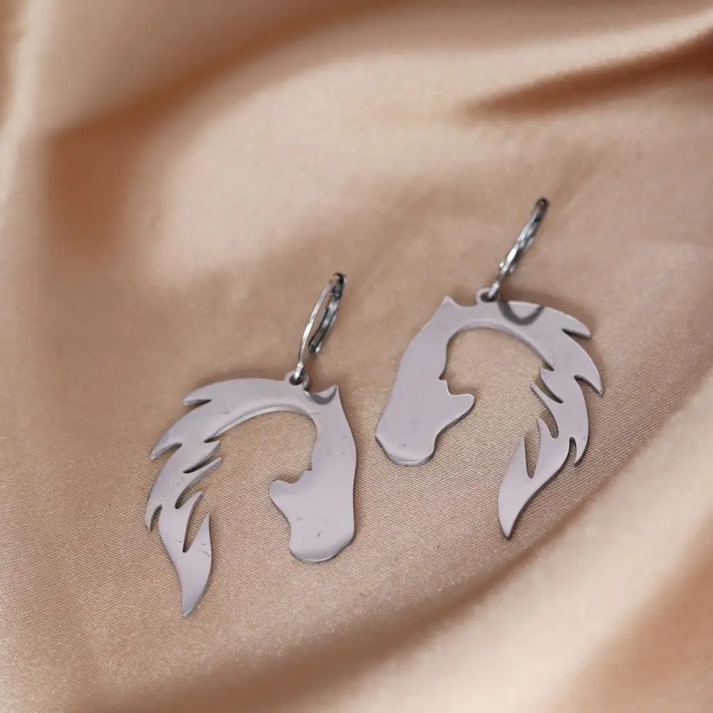 Kinitial Horse Earrings Horse Girl Handmade Pendant Earring Valentine\'s Day Gift, Bridesmaid Gift, Ear rings Wholesale