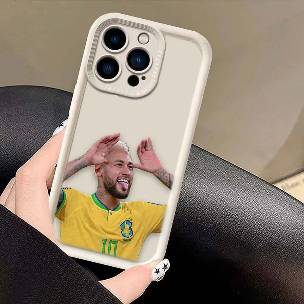 Football Player N-Neymar 10 Phone Case For Iphone Apple 17 AIR 16 16E 11 12 13 14 15 8 7 SE X XS XR Plus Pro Max Cover TPU Case