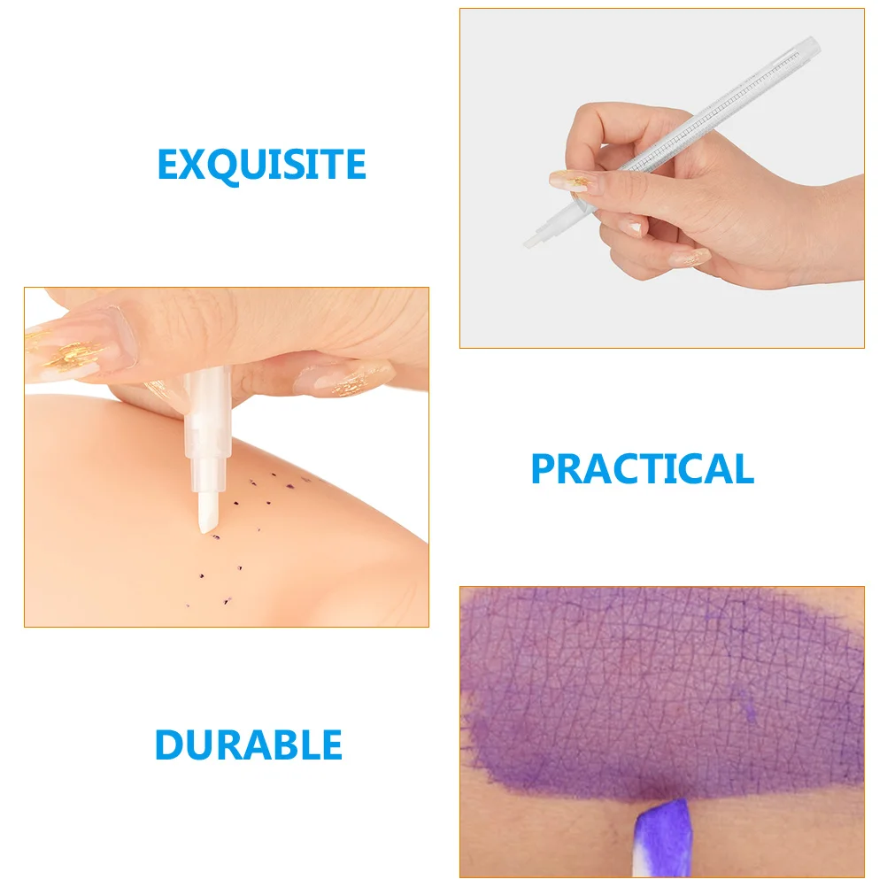 

3 Pcs Eyebrow Tattoo Eraser Pen White Marker Remover Portable Cosmetics Corrector Major Multifunctional Plastic Multipurpose