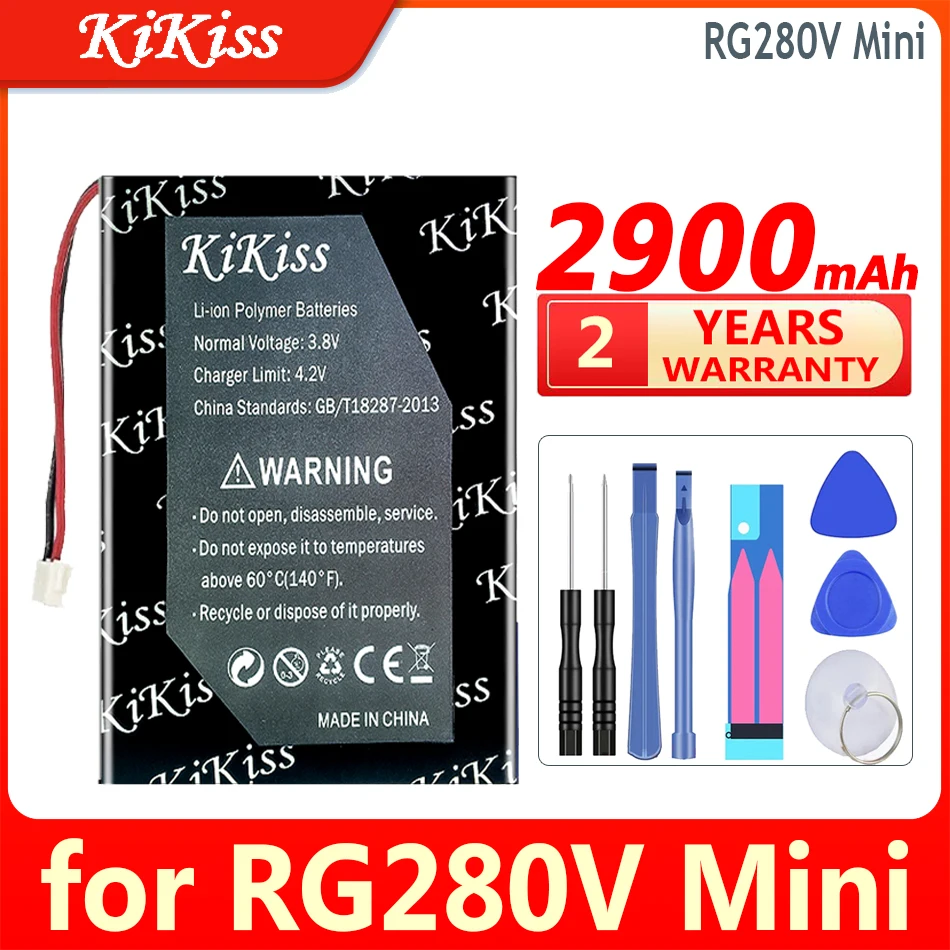 

Аккумулятор KiKiss 2900 мАч для ретро портативной игровой консоли RG280V Mini Arcade