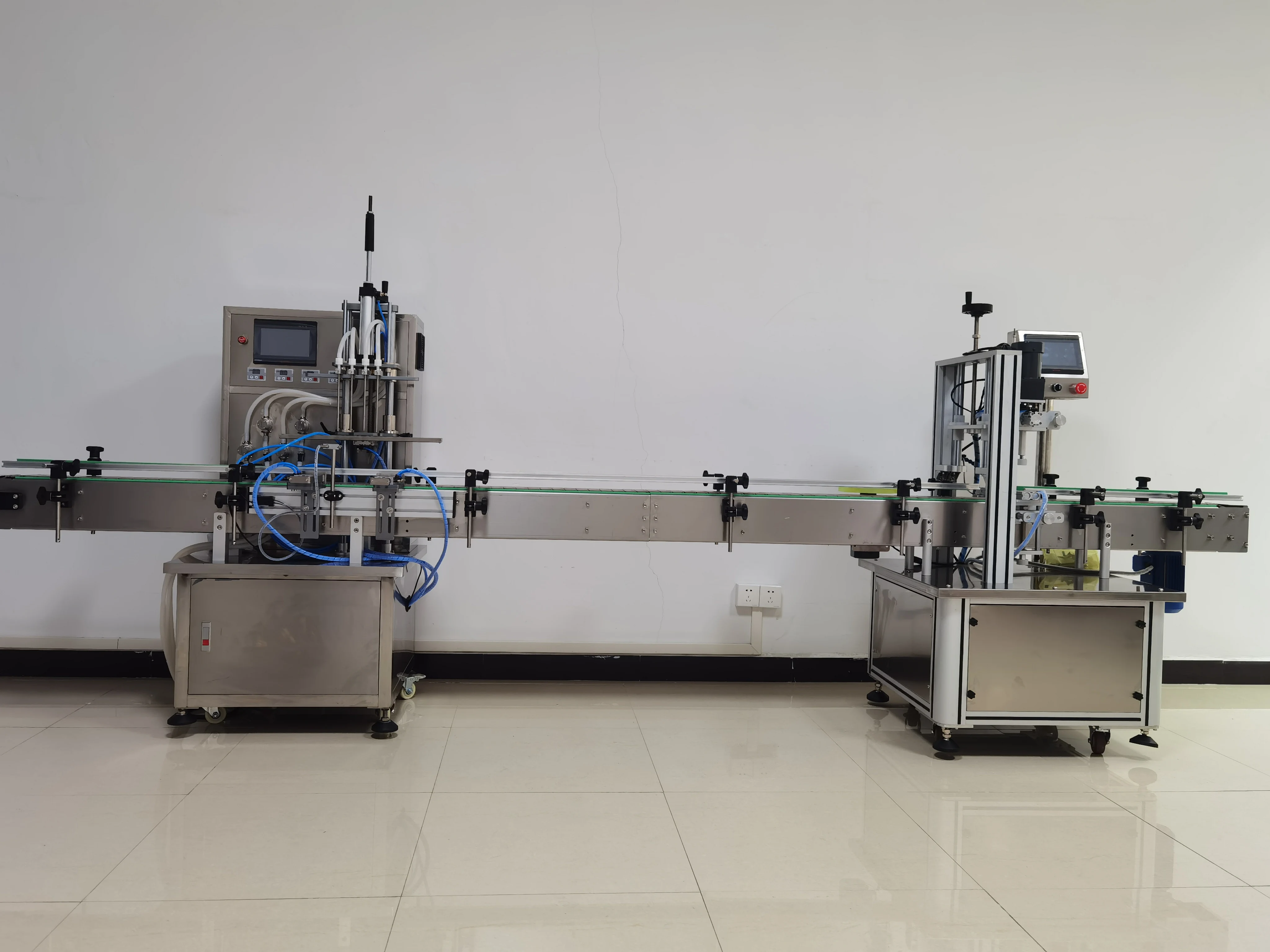 1000ml 4 Heads Piston Bottle Juice Beverage Olive Oil Filling Capping Machine