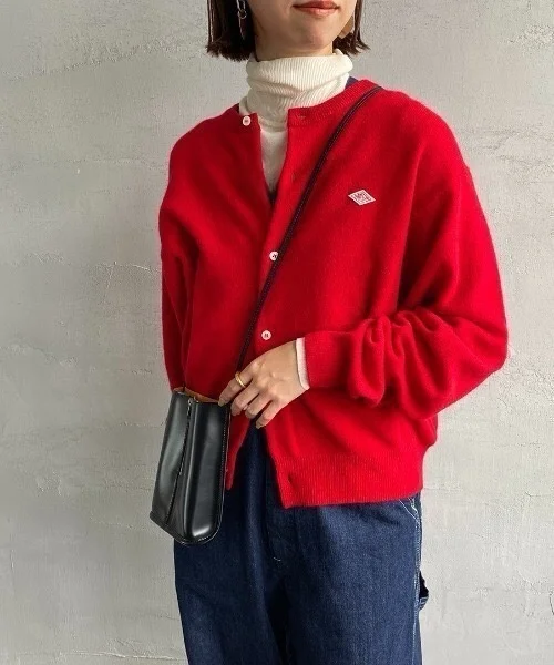 Qifeng Japanese Style 2025 Autumn Dan Versatile Knitted Cardigan Women's Long Sleeve round Neck Warmth Emitting Pure Color