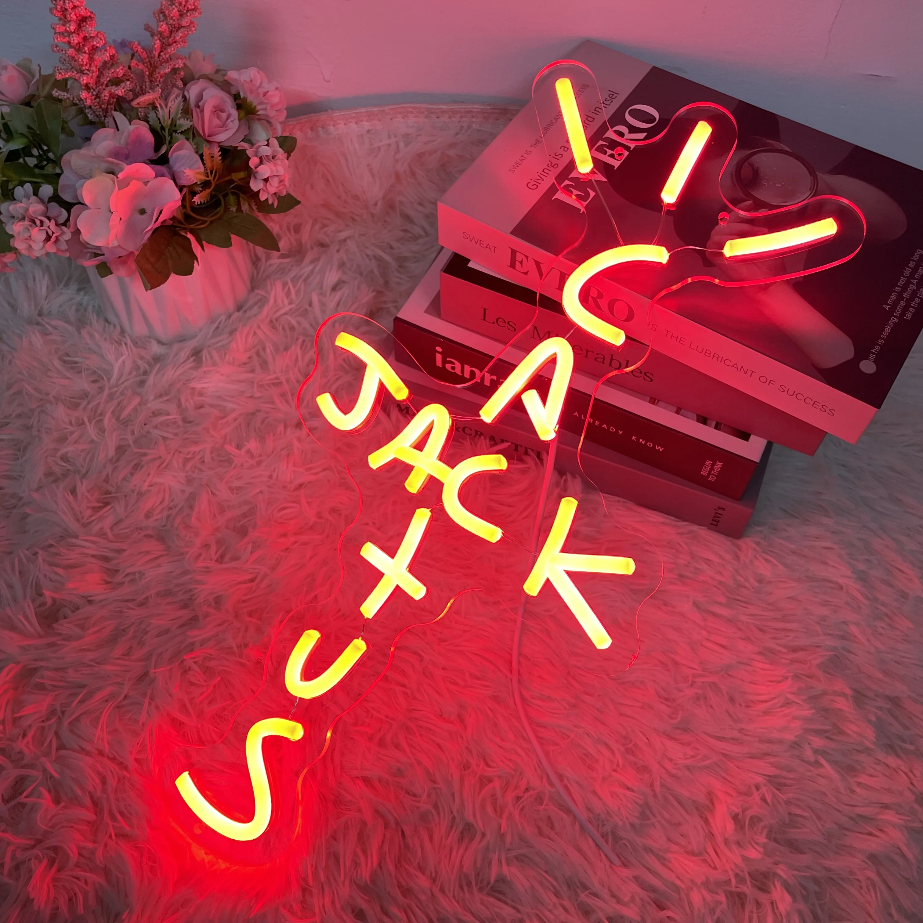 

Cactus Neon Sign Bedroom Night Lamp Wall Art Hanging Custom Jack LED Lights Game Room Bar Beer Shop Club Acrylic Sign for Teens