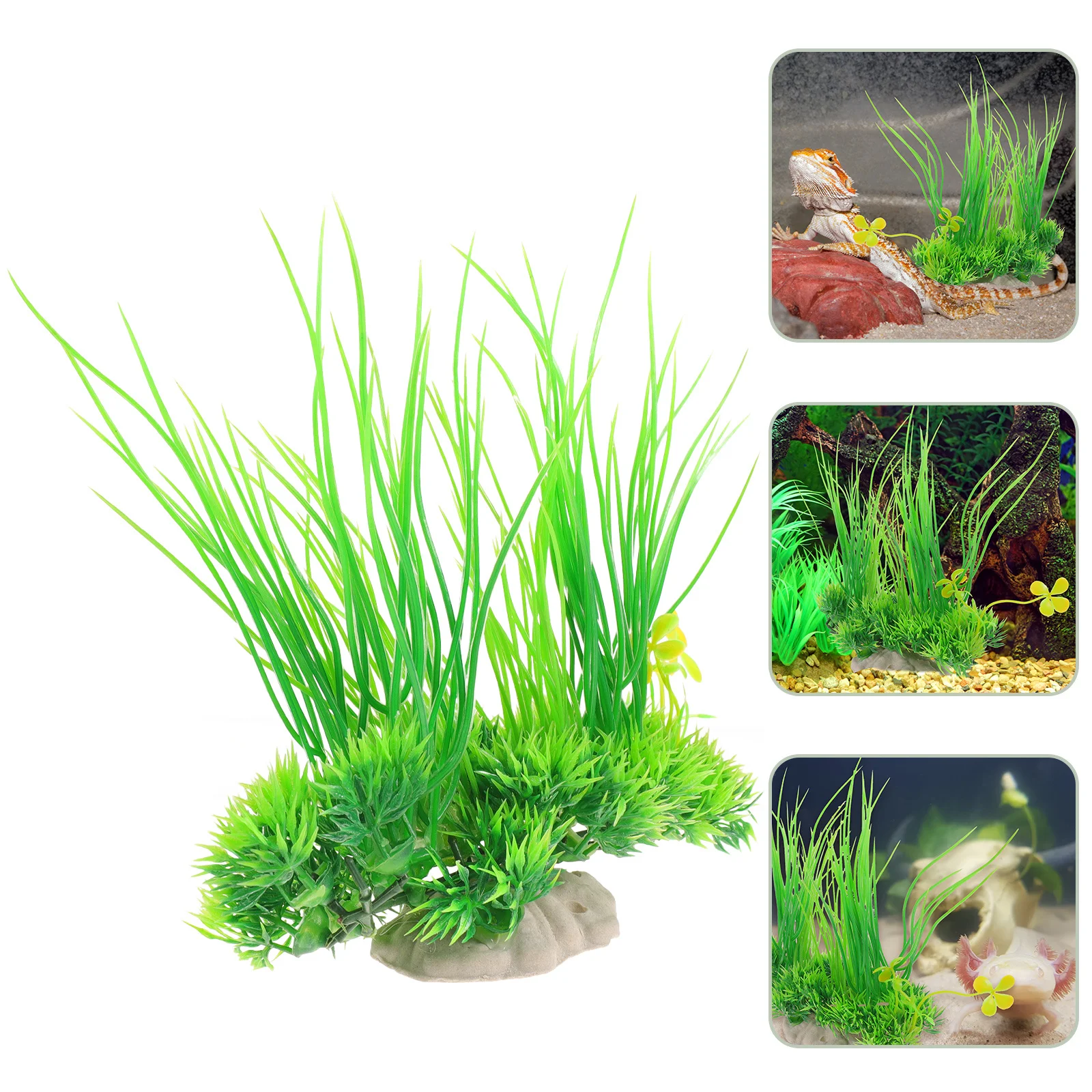 

Fake Aquarium Plant Decoration For Reptile Terrarium Large Artificial Fish Tank Plants Plastic Aquatic Decor