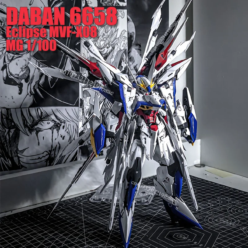 

В наличии DABAN 6658 Eclipse MG 1/100 SEED MVF-X08 с рюкзаком, комплект модели в сборе, игрушки, фигурки героев, робот, пластиковые подарки