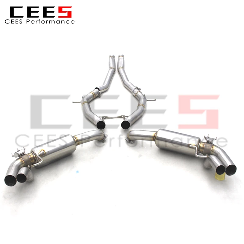 CEES Catback Exhaust System For Mercedes-Benz S63 AMG S550 COUPE 2012-2019 Racing Exhaust Pipe Muffler Stainless Steel Exhaust