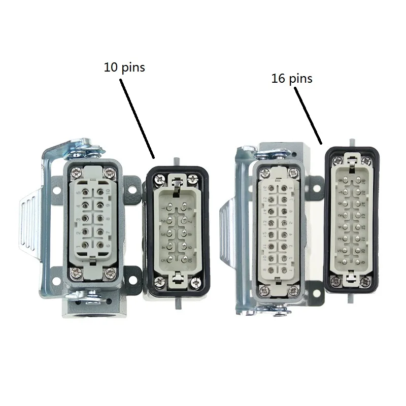 European specification 10-16 small heavy duty connector HA Ue250V Ie 16A