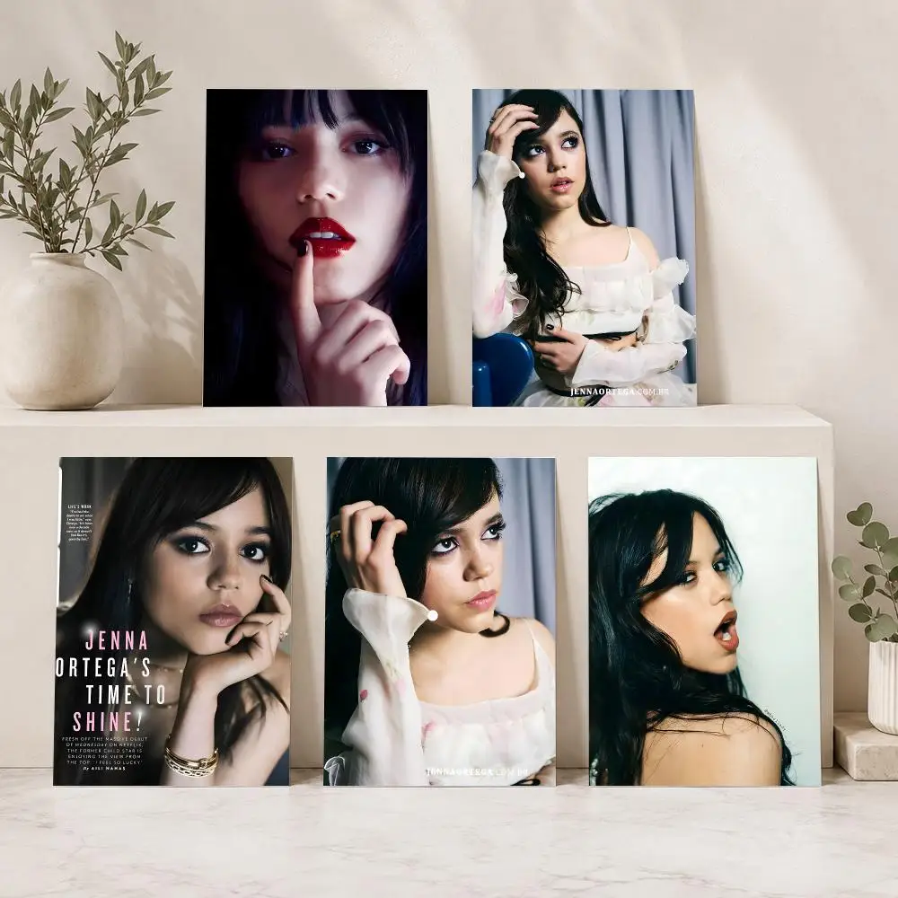 Actor J-Jenna Ortega Painting Calligraphy Modern Canvas Wall Art for Bedroom & Living Room | Home Decor Gift