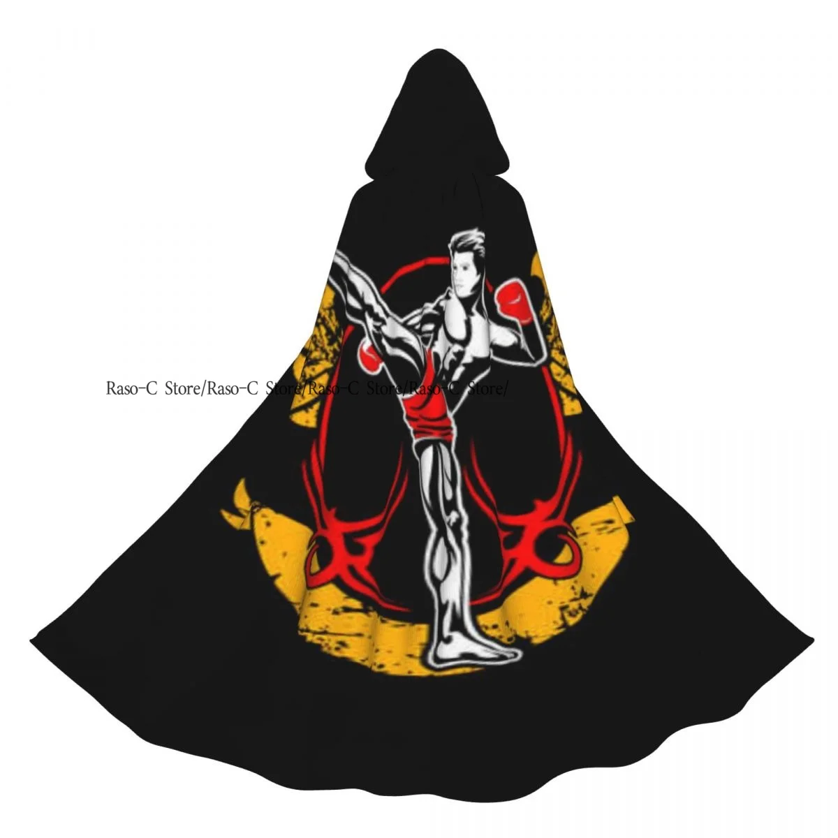 

Long Cape Cloak Muay Thai Kikboxing Design Hooded Cloak Coat Autumn Hoodies