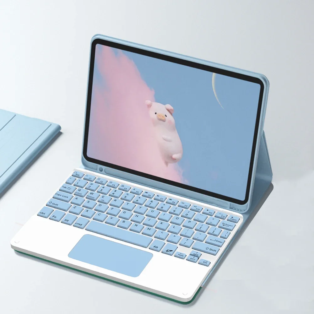 

Чехол для iPad Air 2025 M3 11 дюймов с Bluetooth-клавиатурой и подсветкой для нового iPad 2025 Air 11 M3, чехол-клавиатура Magic Keyboard Funda