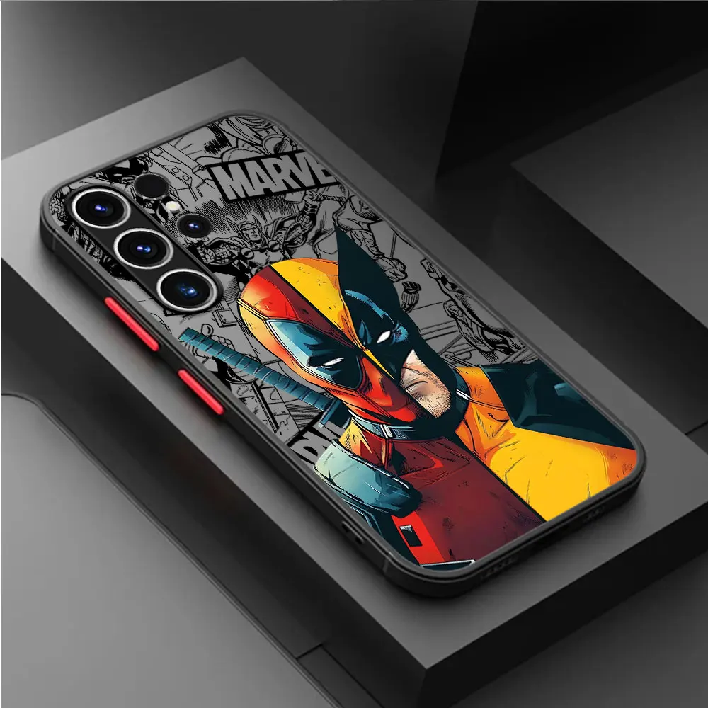 Marvel Deadpool Wolverine Comics Phone Case for Samsung Galaxy A53 A52 5G A73 A23 A24 A13 A14 A33 A72 A22 A54 A34 Soft Cover