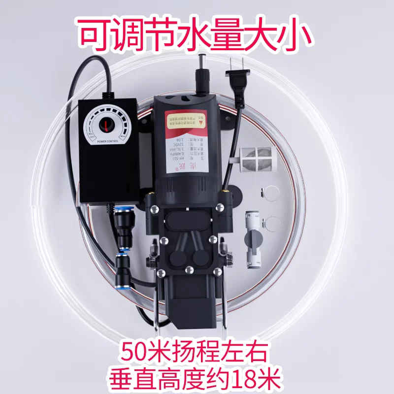 12V Micro DC Circulating Pure Copper Motor Water Pump Angle Grinding Slotting Water Drill Cutting Machine Drilling Machine PWM