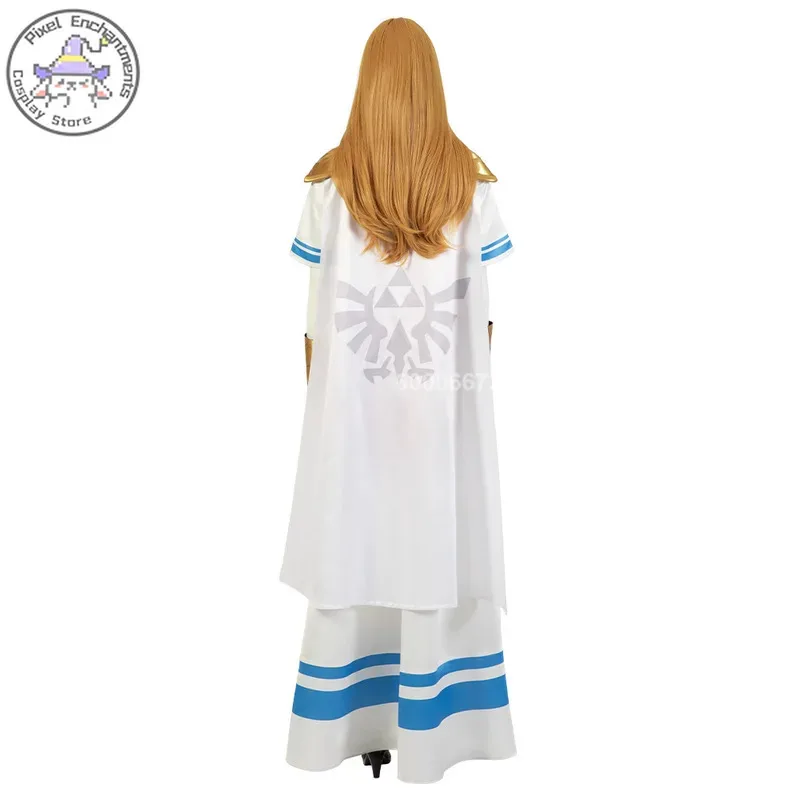 فستان تنكري مستوحى من لعبة Princess Zelda PGEM للمدينة الرئيسية، ملابس لعب الأدوار للحفلات الهزلية؛ 5، م. #3