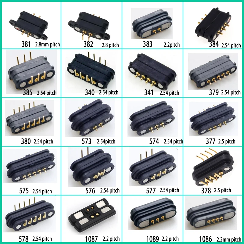 1 مجموعة بوجو دبوس الاتصال للهواتف الذكية بلوتوث السيارات الإلكترونية الطبية الذكور الإناث Pogopin الربيع دبوس شحن موصل
