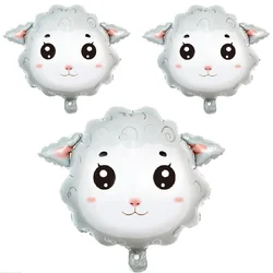 Animal Sheep Aluminium Film Balloon, Cute Modelling Sheep Balloon,Birthday Party Decoration Little Lamb Balloon