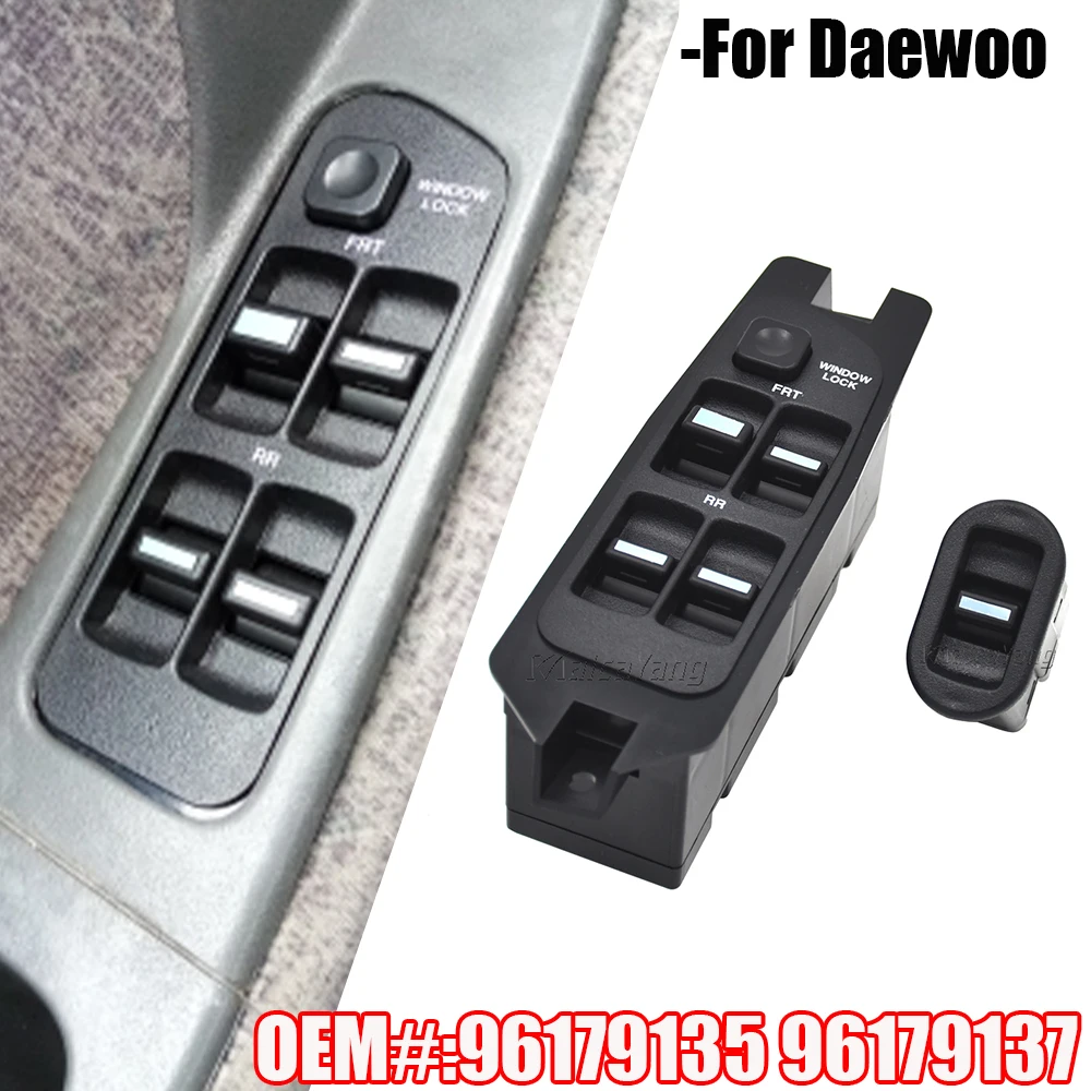 For Daewoo Nexia N100 N150 Master Window Switch Regulator Button Passenger Side Console 96179137 96179135 Car Accessories